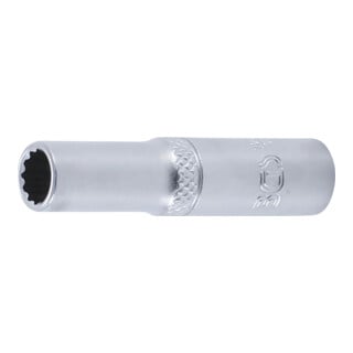 BGS Bussola poligonale, profonda, 6,3 mm (1/4"), 7 mm