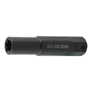 BGS Bussola profilo E, extra lungo, attacco esagonale esterno da 22 mm, E18