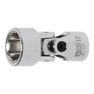 BGS Bussola snodata esagonale, 10 mm (3/8"), 17 mm