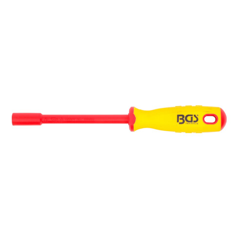 BGS Cacciavite e chiave a bussola per elettricisti, esagonale, 6 mm, Lunghezza della lama 125 mm