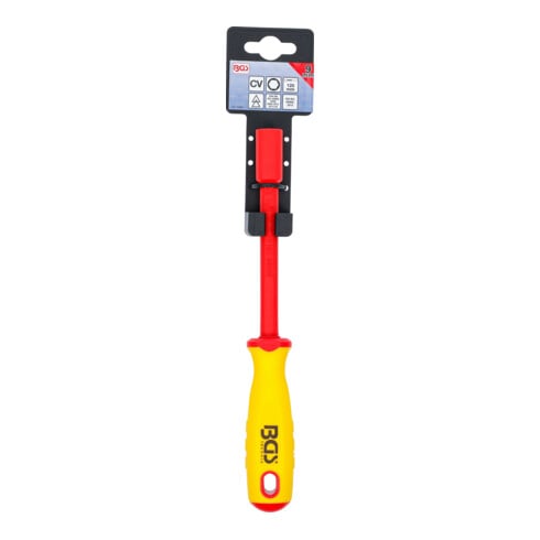 BGS Cacciavite e chiave a bussola per elettricisti, esagonale, 9 mm, Lunghezza della lama 125 mm