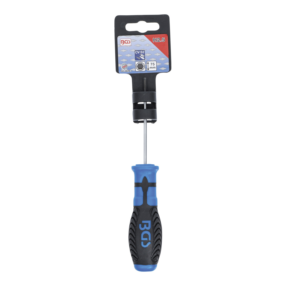 BGS Cacciavite, esagono interno 2,5 mm, Lunghezza della lama 75 mm