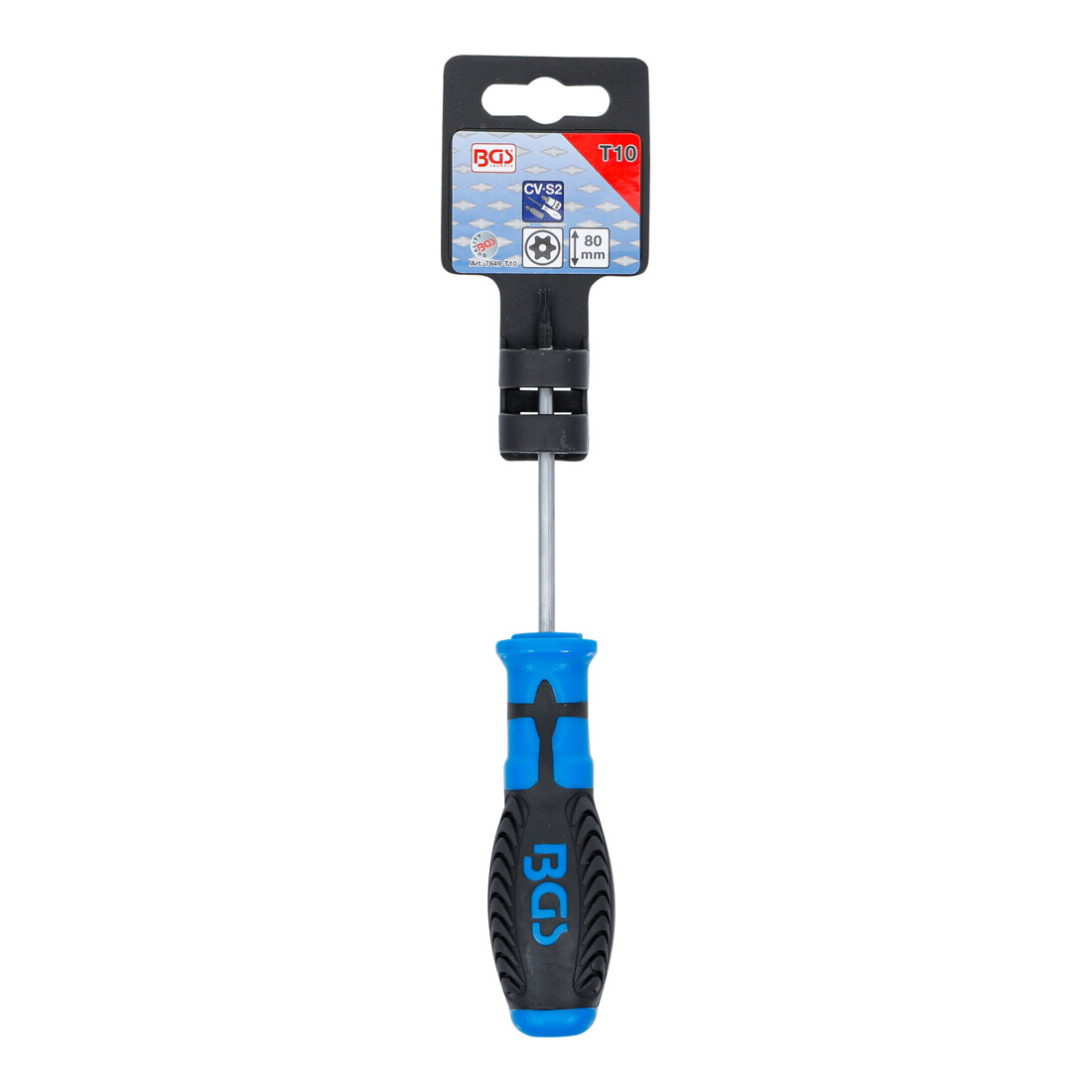 BGS Cacciavite, profilo a T (per TX) con alesatura T10, Lunghezza della lama 80 mm