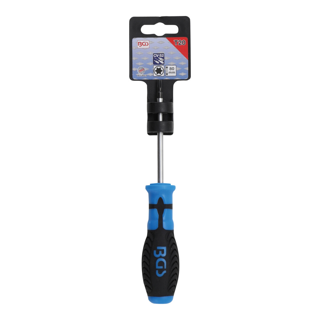 BGS Cacciavite, profilo a T (per TX) T20, Lunghezza della lama 80 mm