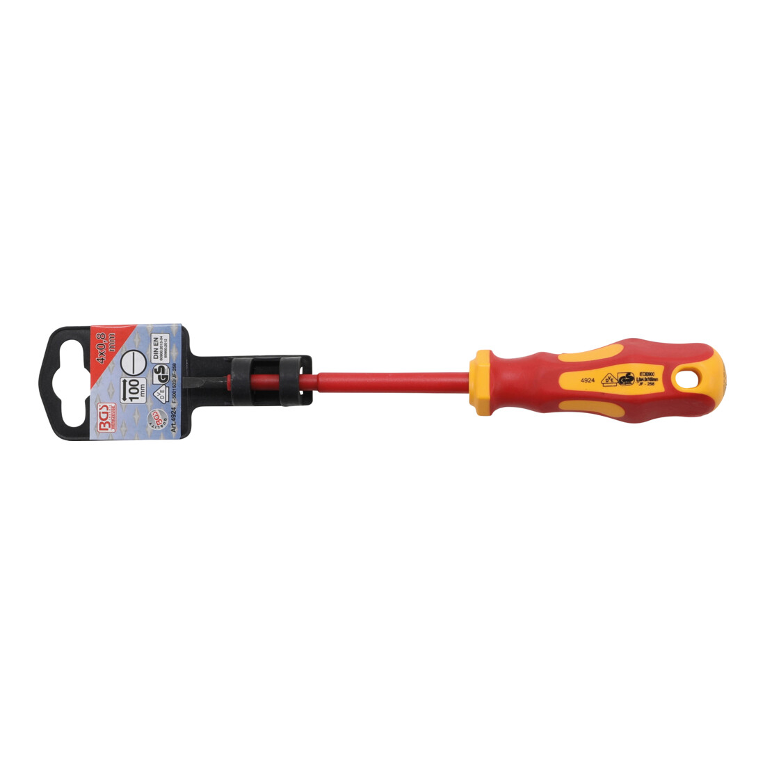 BGS Cacciavite VDE, taglio 4 mm, Lunghezza della lama 100 mm