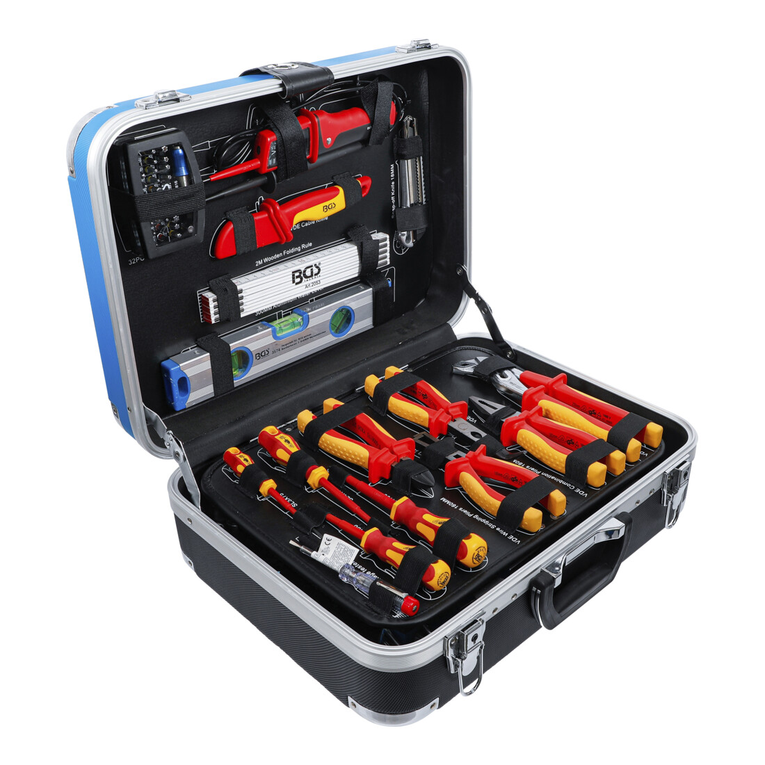 BGS Caisse à outils pour électricien 118 pièces