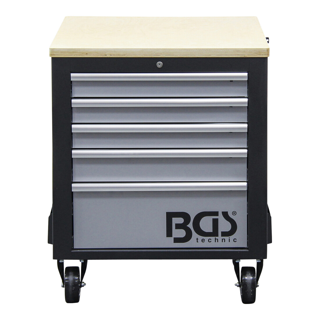 BGS Carrello da officina, 2 x 5 cassetti, 1 armadio, vuoto