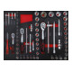 BGS Carrello da officina, 6 cassetti, 1 porta laterale, con 158 utensili-2
