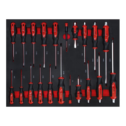 BGS Carrello da officina, 7 cassetti, 1 porta laterale, con 250 utensili