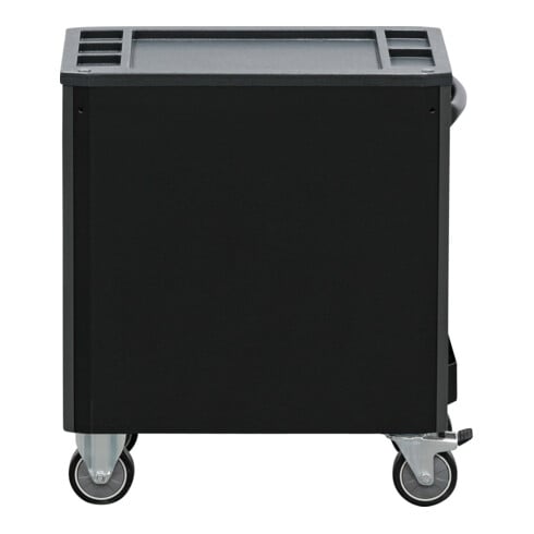 BGS Carrello da officina, 7 cassetti, altezza di costruzione extra bassa, vuoto