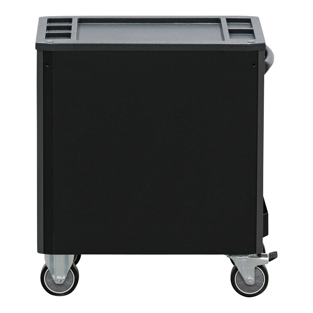 BGS Carrello da officina, 7 cassetti, altezza di costruzione extra bassa, vuoto