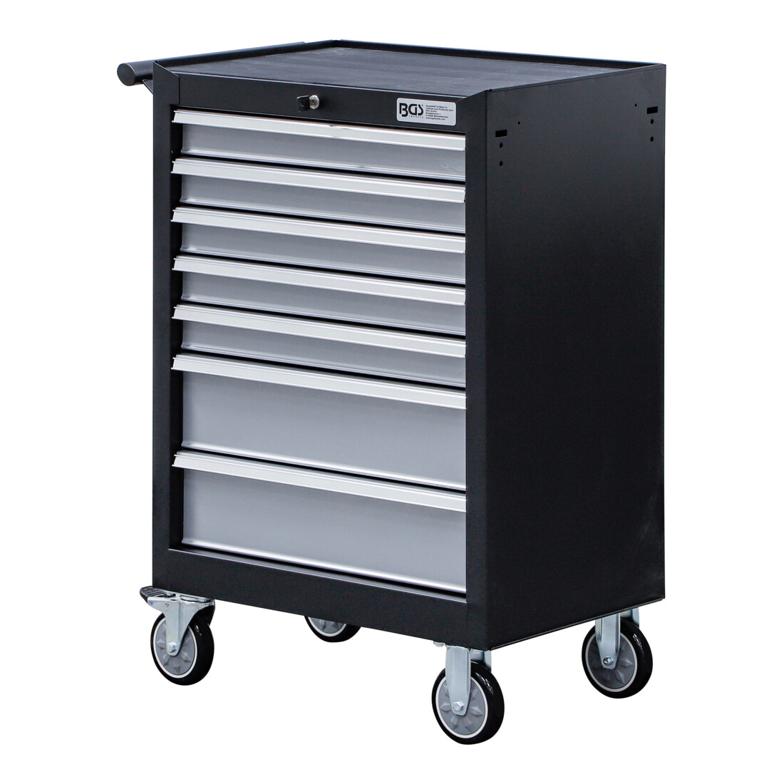 BGS Carrello da officina, 7 cassetti, con 120 attrezzi