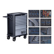 BGS Carrello da officina, 8 cassetti, con 299 utensili-1