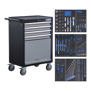 BGS Carrello per officina da apprendista, con 151 utensili