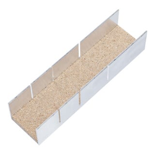 BGS Cassetta per tagli obliqui in alluminio, 245x65x55mm