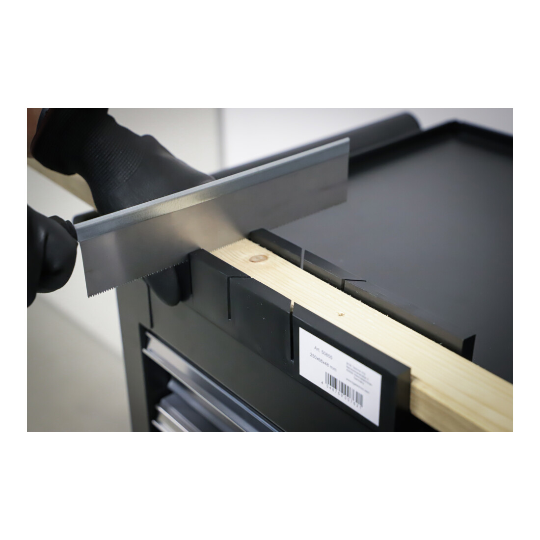 BGS Cassetta per taglio in plastica, 245 x 65 x 48 mm