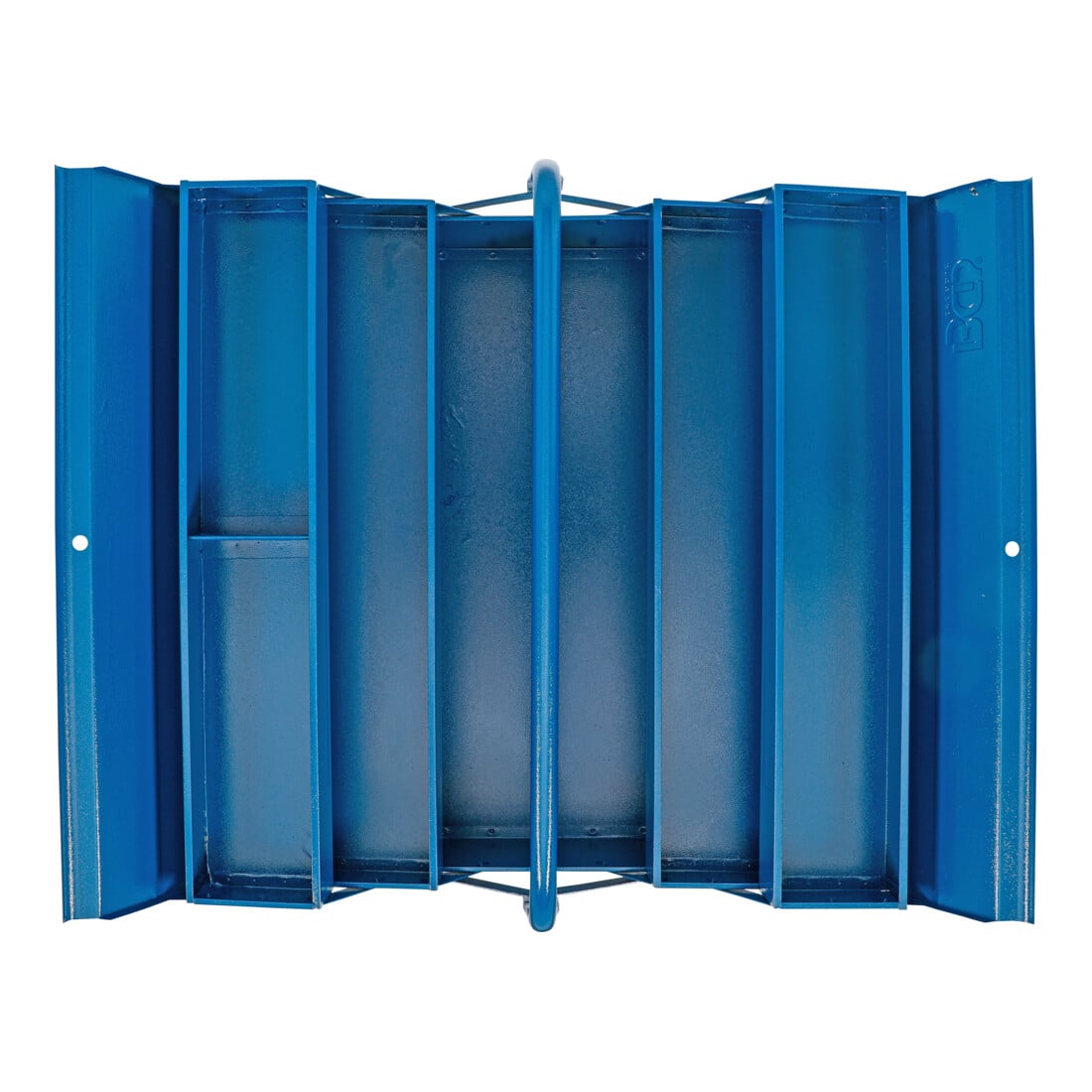 BGS Cassetta porta attrezzi in metallo, vuota, 530 x 200 x 200 mm, 5 scomparti