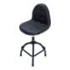 BGS Chaise d’atelier pivotante avec dossier, réglable en hauteur-1
