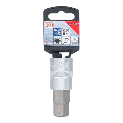 BGS Chiave a bussola, 12,5 mm (1/2"), esagono interno 11/16"