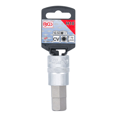 BGS Chiave a bussola, 12,5 mm (1/2"), esagono interno 18 mm