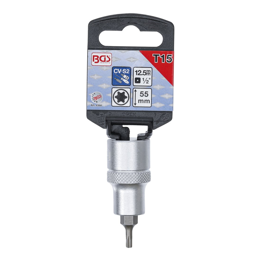 BGS Chiave a bussola, 12,5 mm (1/2"), profilo a T (per TX) T15