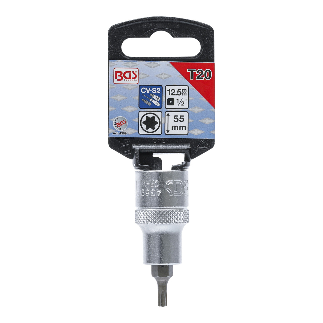 BGS Chiave a bussola, 12,5 mm (1/2"), profilo a T (per TX) T20