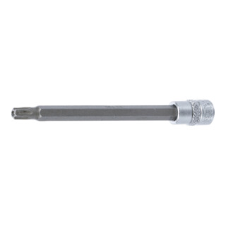 BGS Chiave a bussola, lunghezza 100 mm, 6,3 mm (1/4"), profilo a T (per TX) con alesatura T30