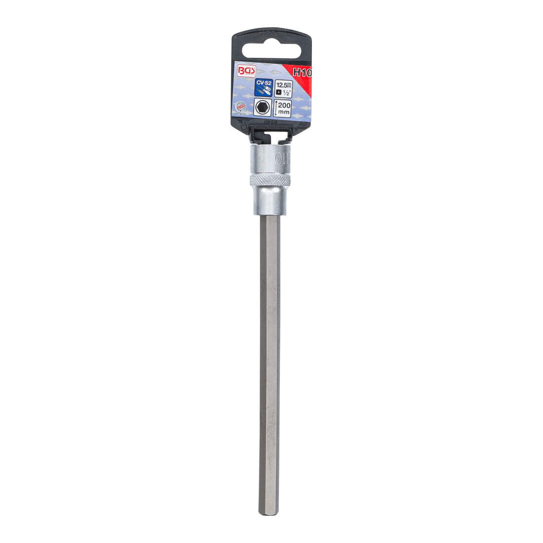 BGS Chiave a bussola, lunghezza 200 mm, 12,5 mm (1/2"), esagono interno 10 mm