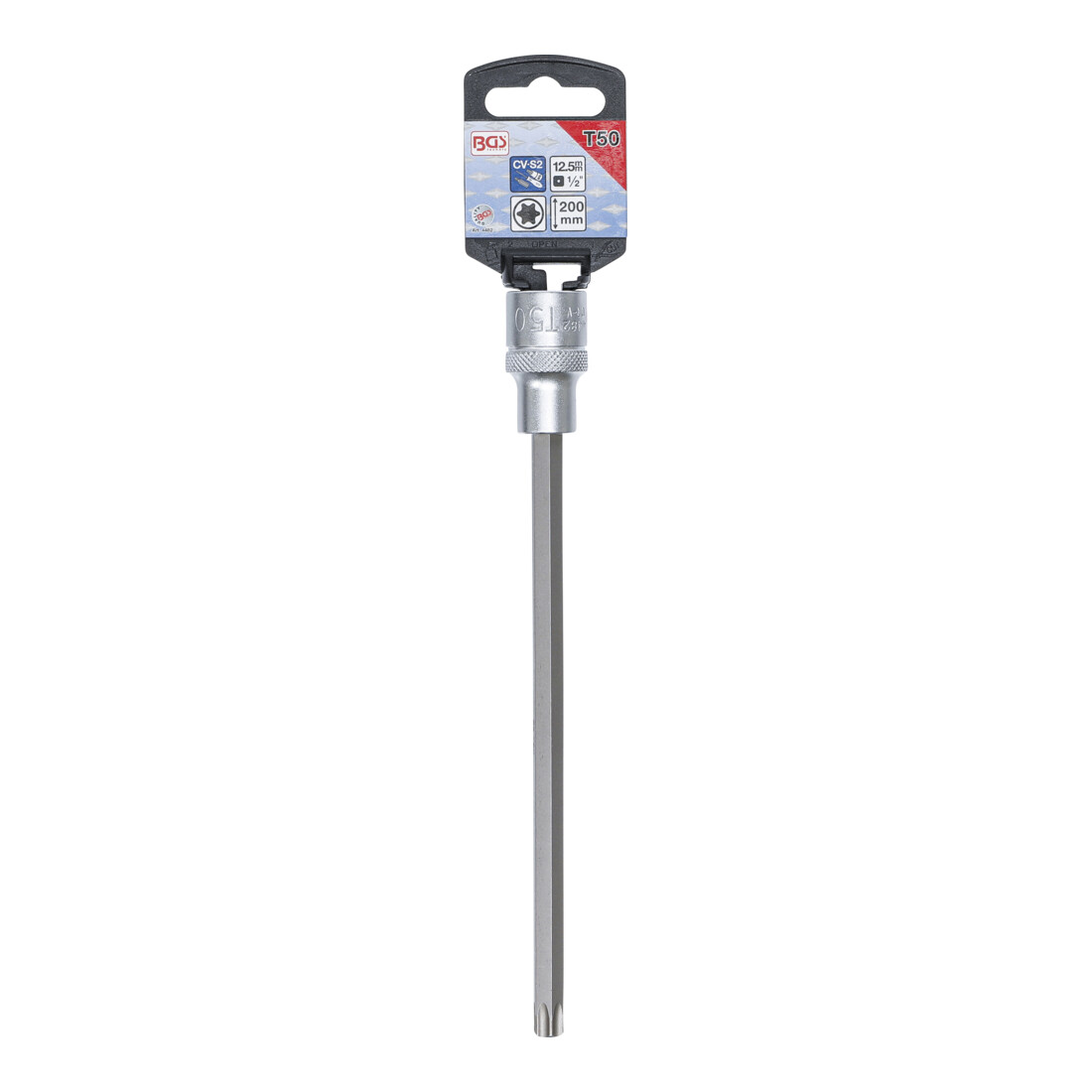 BGS Chiave a bussola, lunghezza 200 mm, 12,5 mm (1/2"), profilo a T (per TX) T50