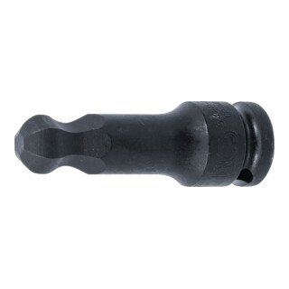 BGS Chiave a bussola, lunghezza 75 mm, 12,5 mm (1/2"), esagono interno con testa sferica 15 mm