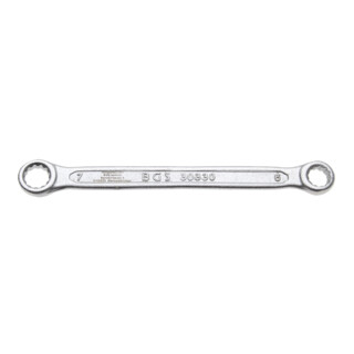 BGS Chiave a doppio anello, extra piatta, 6 x 7 mm