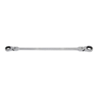 BGS Chiave a doppio cricchetto con snodo, apertura 16x18mm