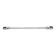BGS Chiave a doppio cricchetto con snodo, apertura 14x15mm