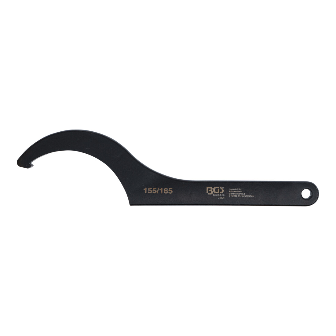 BGS Chiave a gancio con becco, 155 - 165 mm