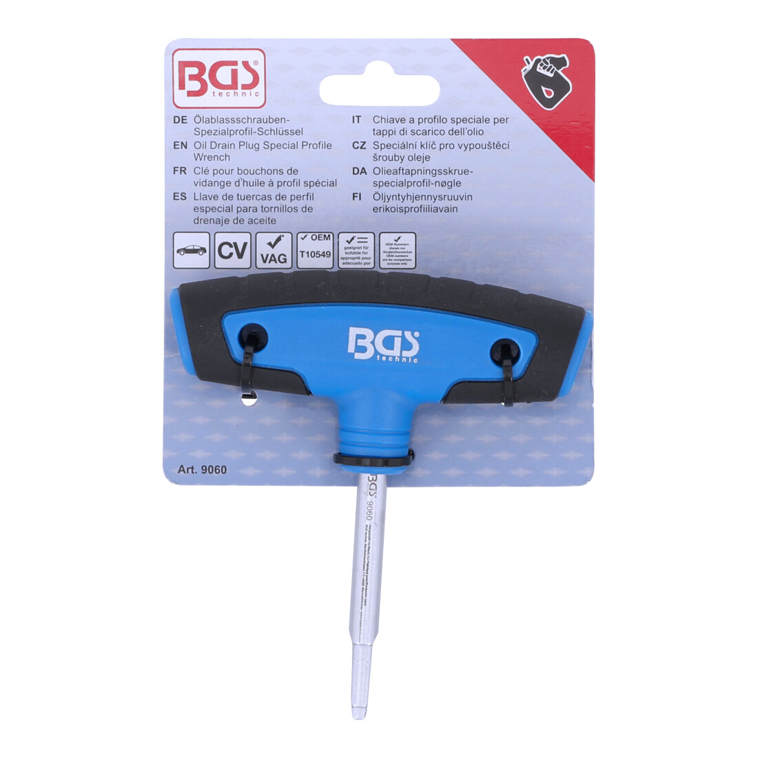 BGS Chiave a profilo speciale per tappi di scarico dell’olio, per VAG