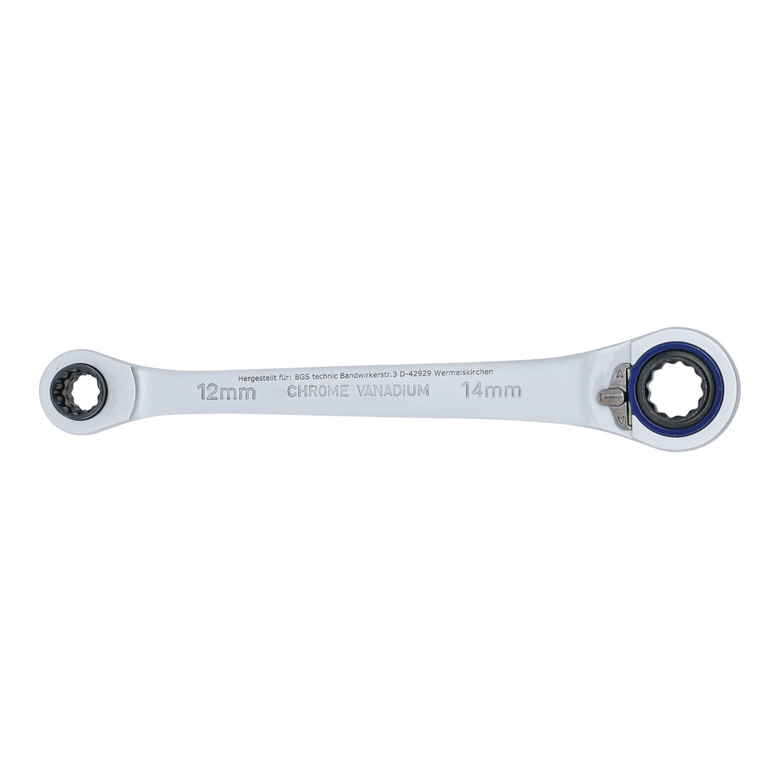 BGS Chiave ad anello a cricchetto"4 in 1", apertura 10x12, 14x17mm