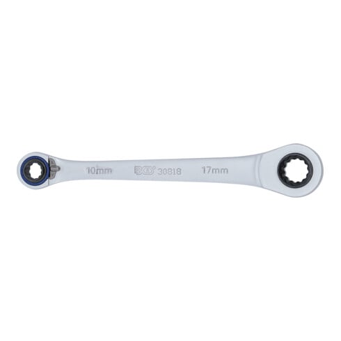 BGS Chiave ad anello a cricchetto"4 in 1", apertura 10x12, 14x17mm