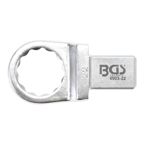 BGS Chiave ad anello ad innesto, 22 mm, sede 14 x 18 mm