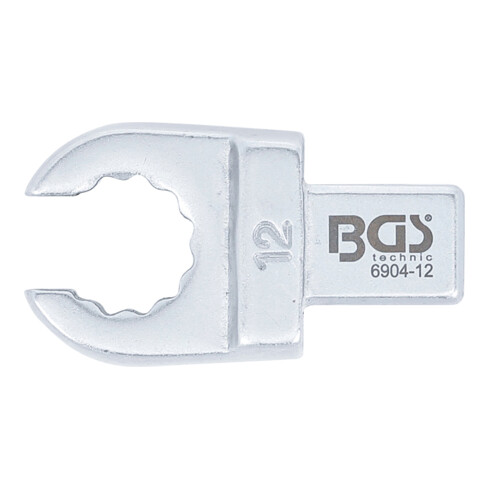 BGS Chiave ad anello ad innesto, aperto, 12 mm, sede 9 x 12 mm