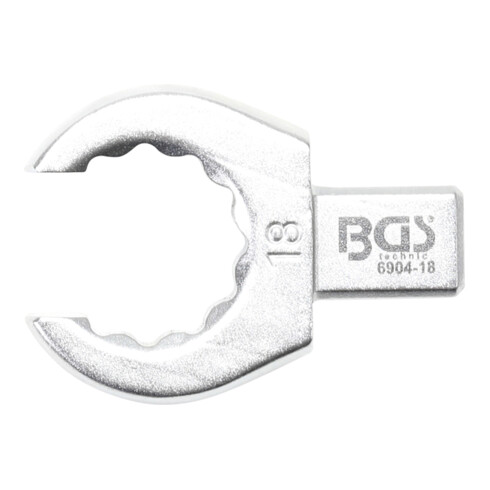 BGS Chiave ad anello ad innesto, aperto, 18 mm, sede 9 x 12 mm