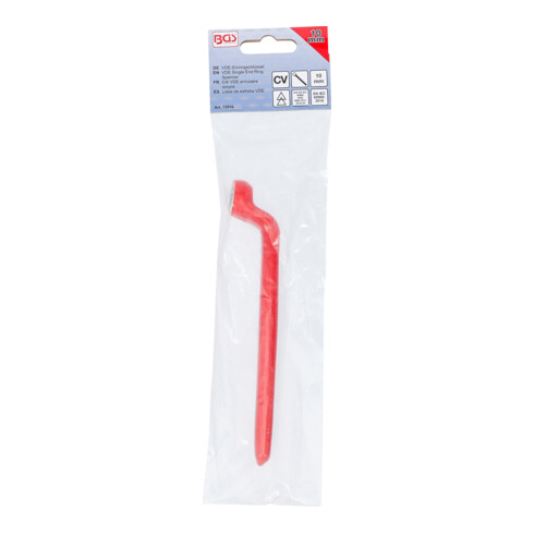 BGS Chiave ad anello semplice per elettricisti, gomito stretto, 10 mm