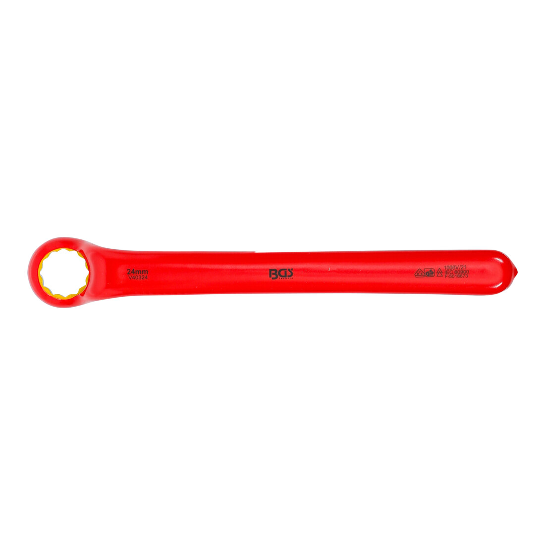 BGS Chiave ad anello semplice per elettricisti, gomito stretto, 24 mm