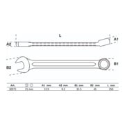 BGS Chiave combinata, 4,5 mm-3