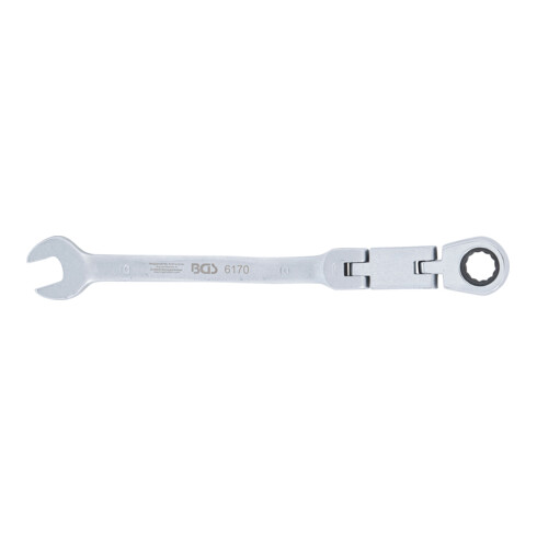 BGS Chiave combinata a cricchetto con doppio snodo, regolabile, 10 mm