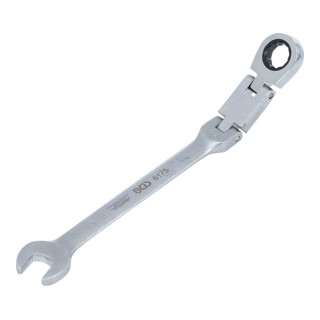 BGS Chiave combinata a cricchetto con doppio snodo, regolabile, 15 mm