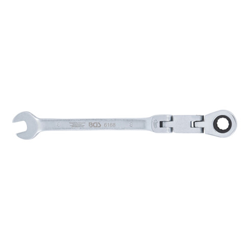 BGS Chiave combinata a cricchetto con doppio snodo, regolabile, 8 mm