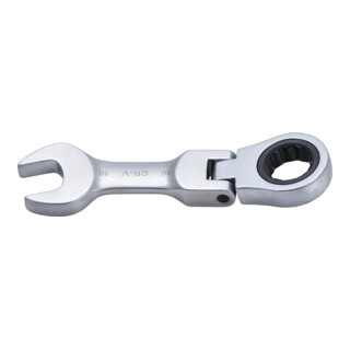 BGS Chiave combinata a cricchetto, corta, regolabile, 16 mm
