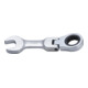 BGS Chiave combinata a cricchetto, corta, regolabile, 16 mm-1