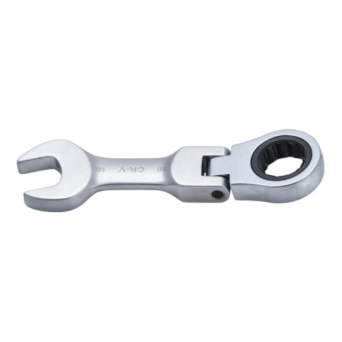 BGS Chiave combinata a cricchetto, corta, regolabile, 16 mm