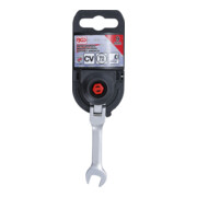 BGS Chiave combinata a cricchetto, corta, regolabile, 9 mm-3